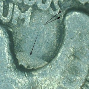 1953-D-Washington-Quarter-With-Unusual-Markings